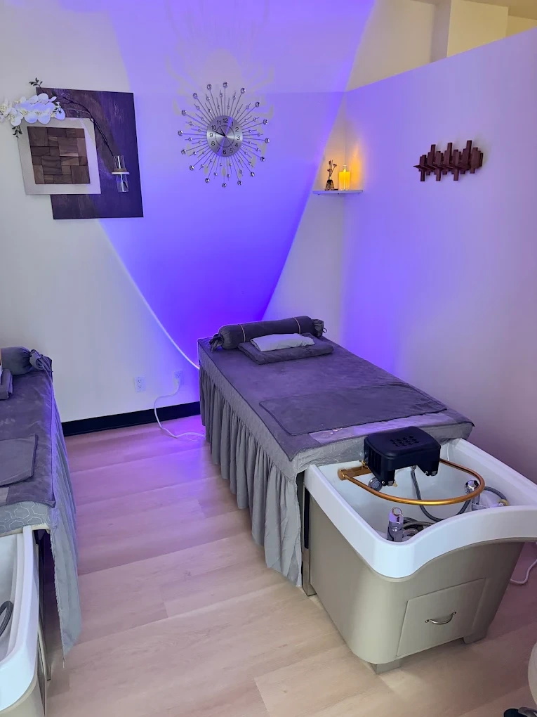 Treatment area at Vela Head Spa