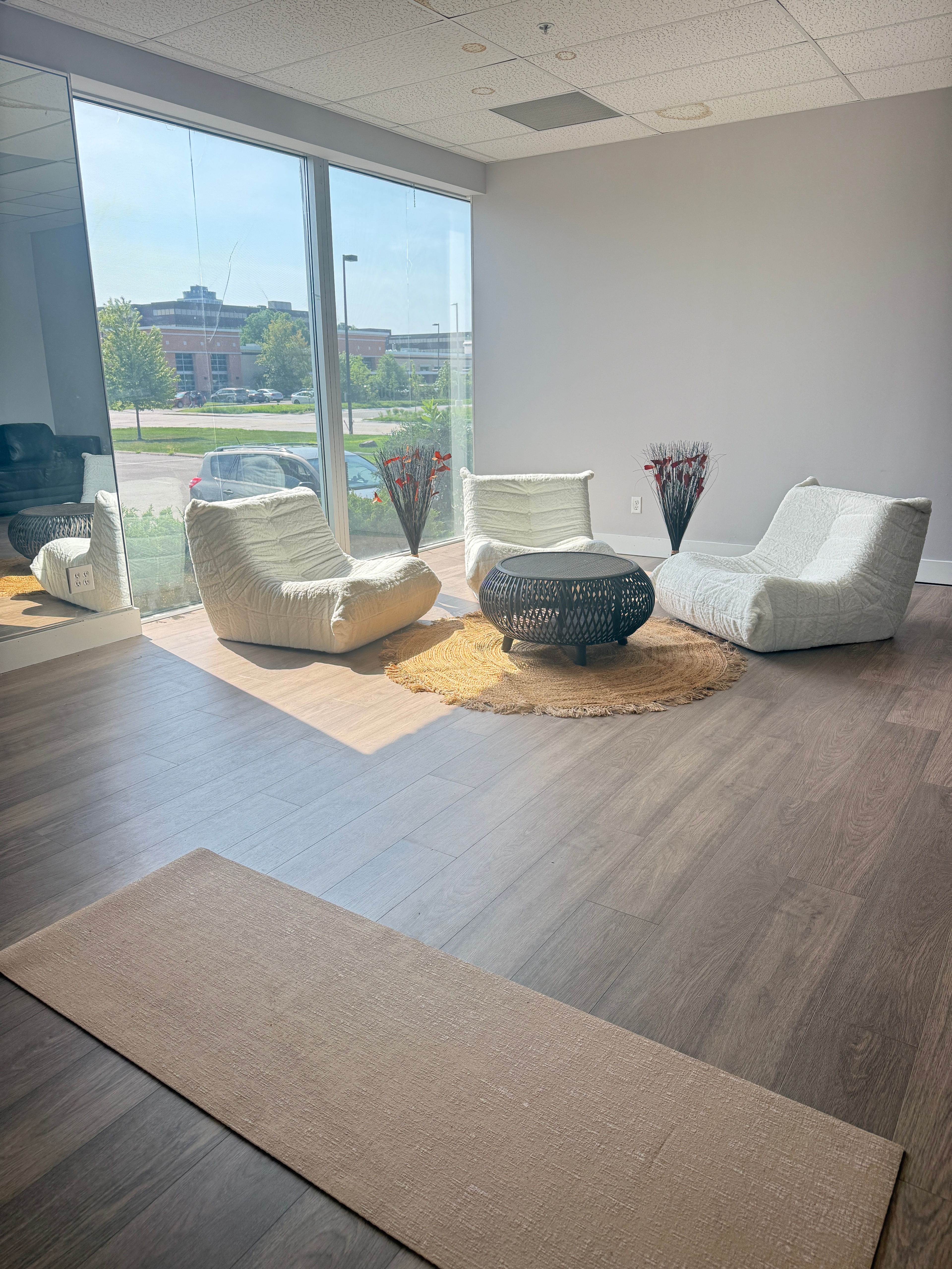 Modern seating and waiting area