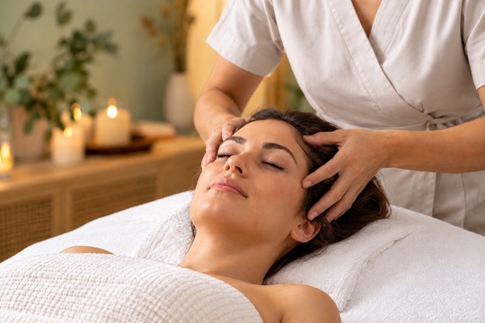 Dry head spa treatment at Massage Pure Healing