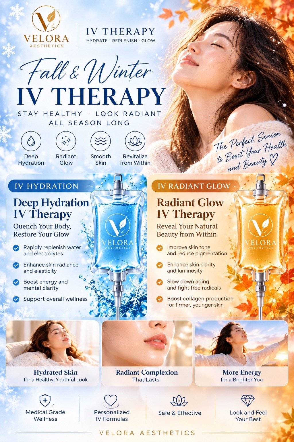 Deep Hydration IV Therapy promotional poster