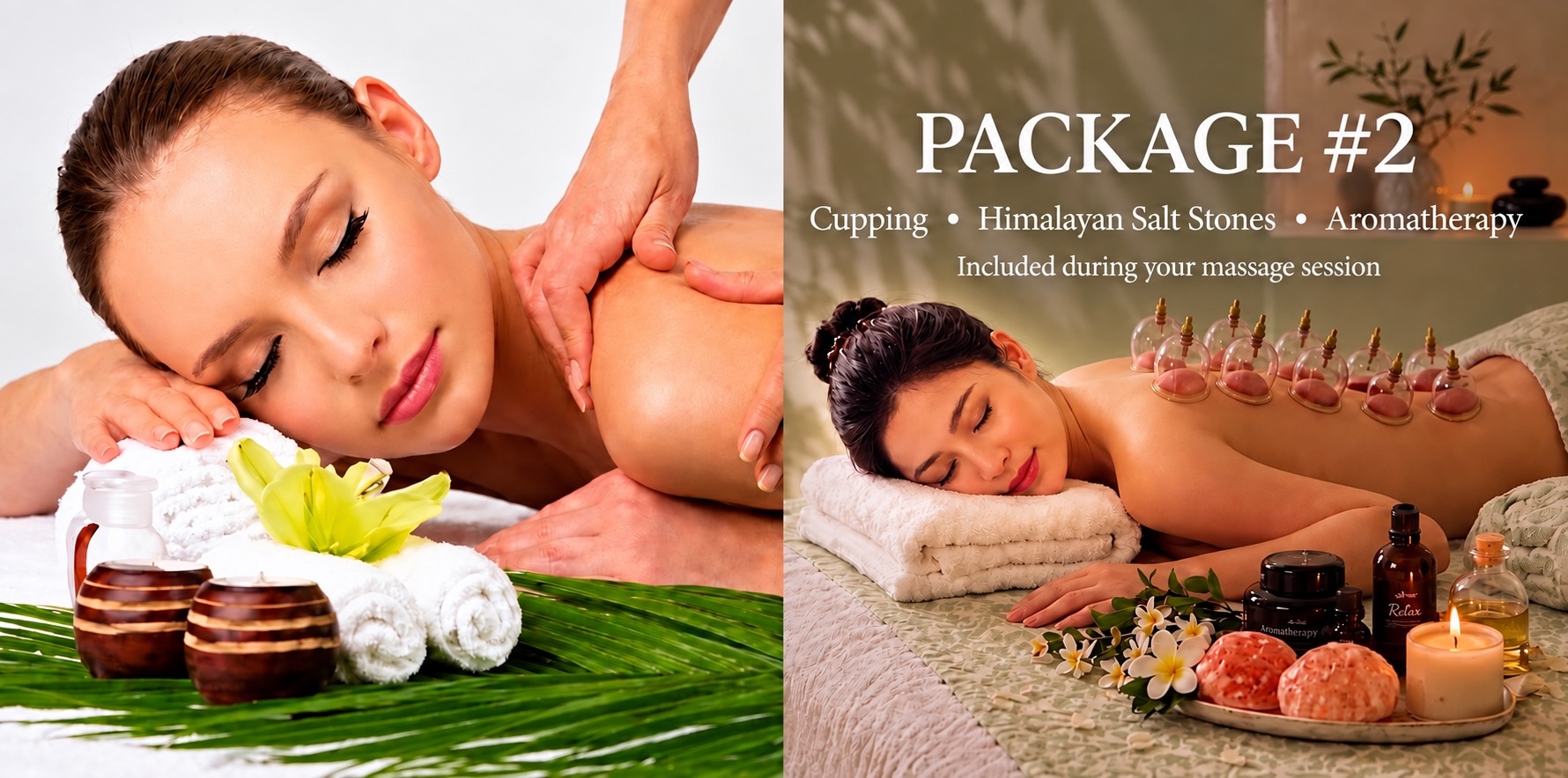 Package #2: Cupping Therapy, Himalayan Salt Stones and Aromatherapy at Massage Pure Healing