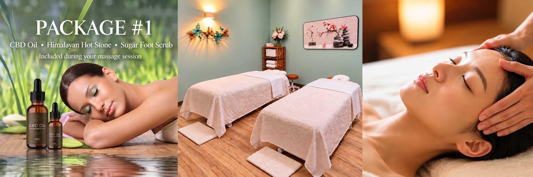Couples Dry Head Spa + Body Massage + Package #1