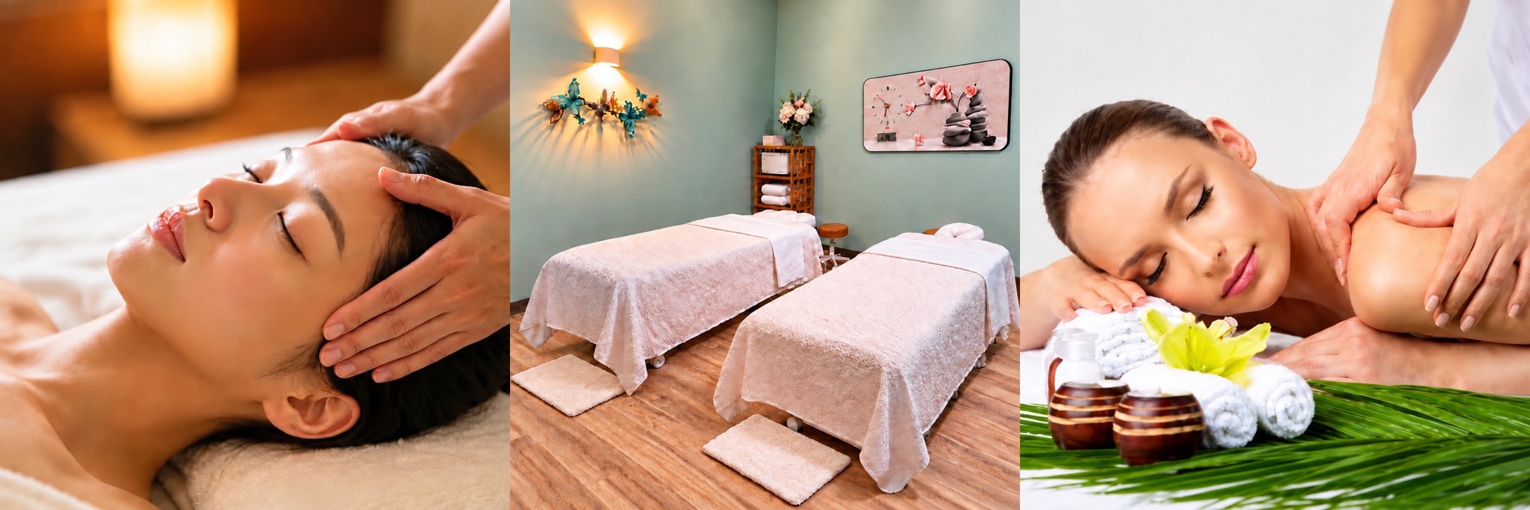 Couples dry head spa treatment at Massage Pure Healing
