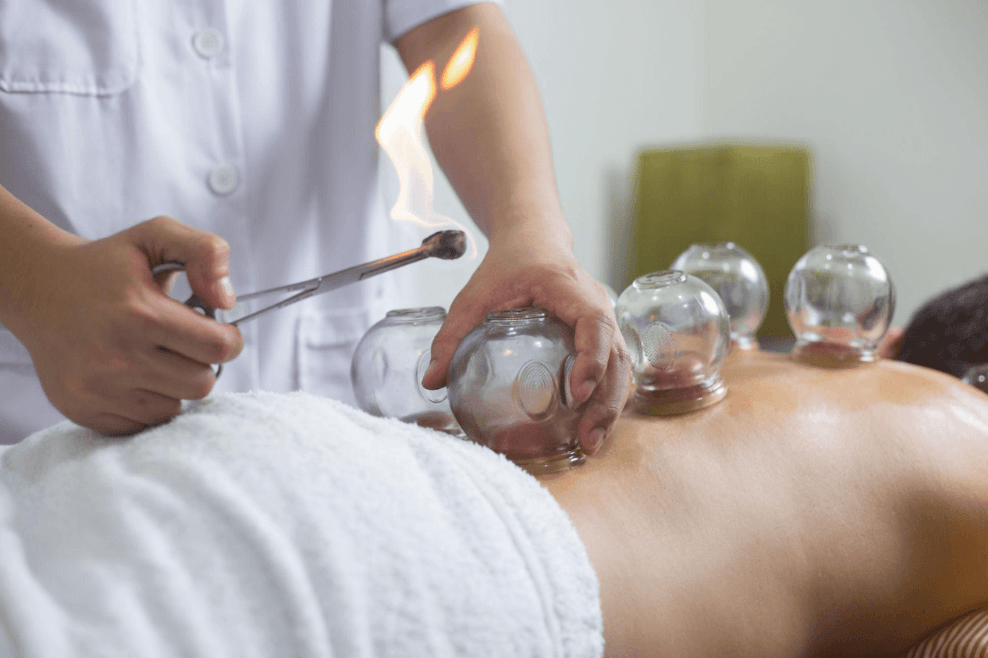 Massage (Neck + Shoulder + Back) + Cupping