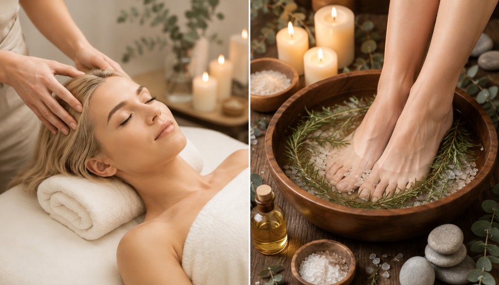 80 minute ultimate relaxation reflexology cranial and chair massage at ABC Foot Spa