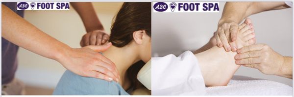 20 minute chair and 40 minute foot massage at ABC Foot Spa